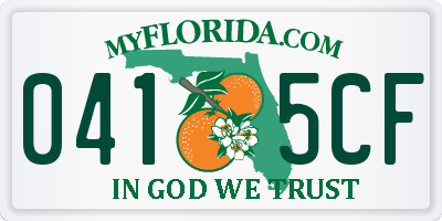 FL license plate 0415CF