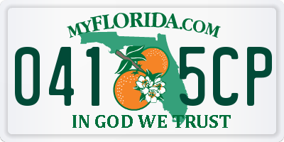 FL license plate 0415CP