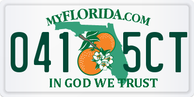 FL license plate 0415CT