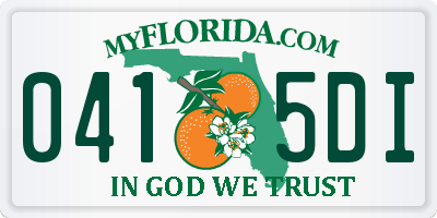 FL license plate 0415DI