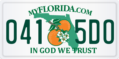 FL license plate 0415DO