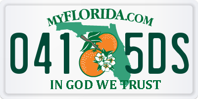FL license plate 0415DS