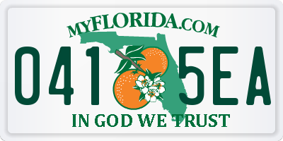 FL license plate 0415EA