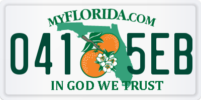 FL license plate 0415EB