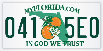 FL license plate 0415EO