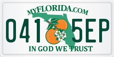 FL license plate 0415EP