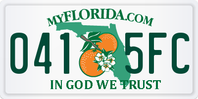 FL license plate 0415FC