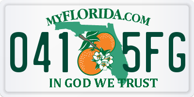 FL license plate 0415FG
