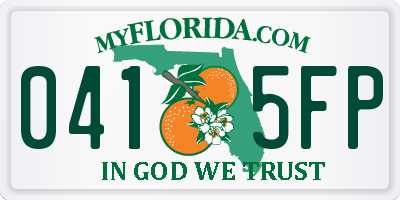FL license plate 0415FP
