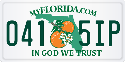 FL license plate 0415IP