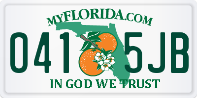 FL license plate 0415JB