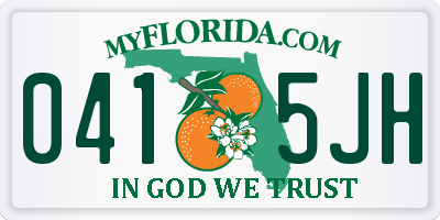 FL license plate 0415JH