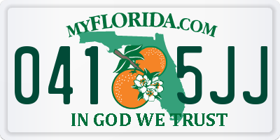 FL license plate 0415JJ