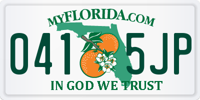 FL license plate 0415JP