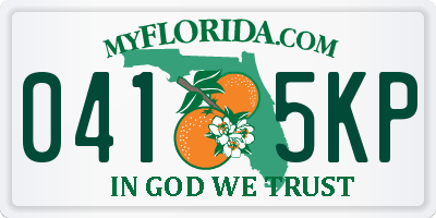 FL license plate 0415KP