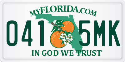 FL license plate 0415MK