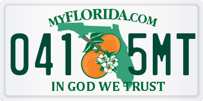 FL license plate 0415MT