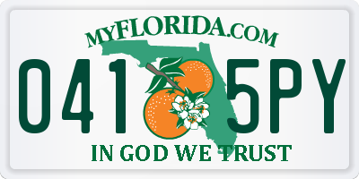 FL license plate 0415PY