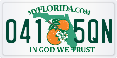 FL license plate 0415QN
