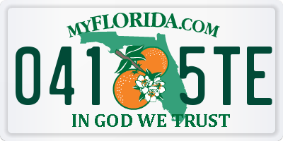 FL license plate 0415TE