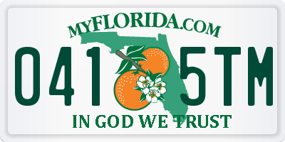 FL license plate 0415TM