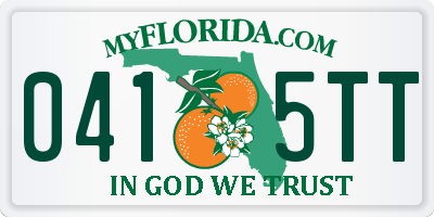 FL license plate 0415TT