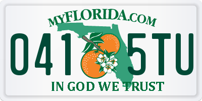 FL license plate 0415TU