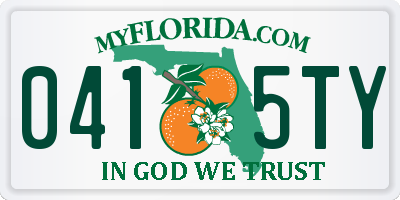 FL license plate 0415TY