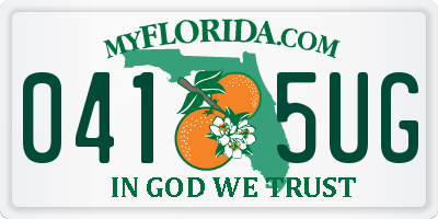 FL license plate 0415UG