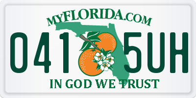 FL license plate 0415UH