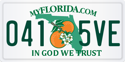 FL license plate 0415VE