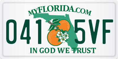 FL license plate 0415VF