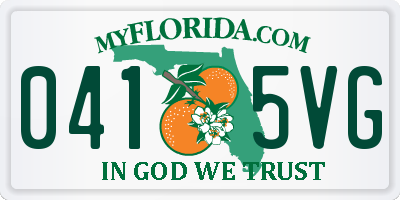 FL license plate 0415VG