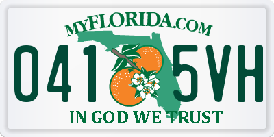 FL license plate 0415VH