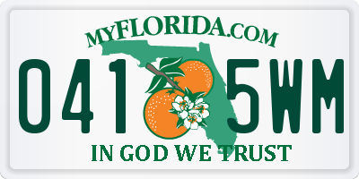FL license plate 0415WM