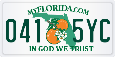 FL license plate 0415YC