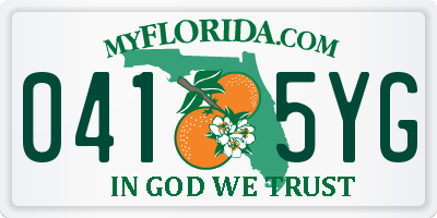 FL license plate 0415YG
