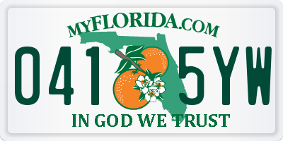 FL license plate 0415YW