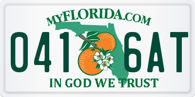 FL license plate 0416AT