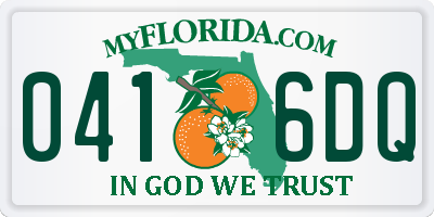 FL license plate 0416DQ