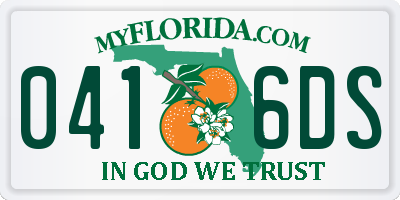 FL license plate 0416DS