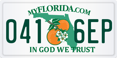 FL license plate 0416EP