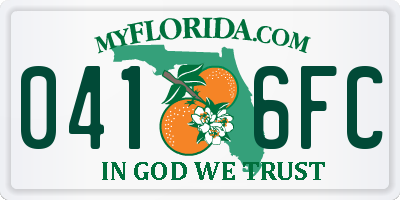 FL license plate 0416FC