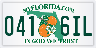 FL license plate 0416IL
