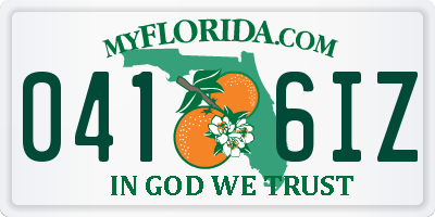 FL license plate 0416IZ