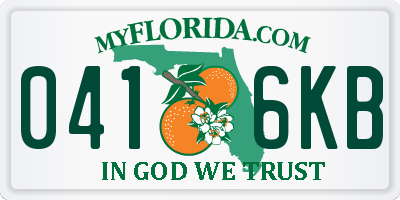 FL license plate 0416KB