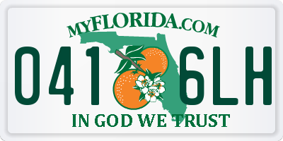 FL license plate 0416LH