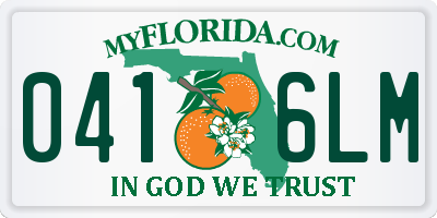 FL license plate 0416LM