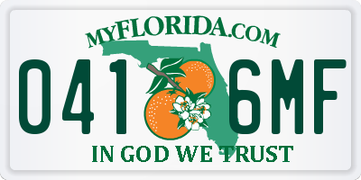 FL license plate 0416MF