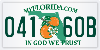FL license plate 0416OB